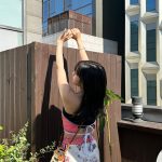 An Yu-jin Instagram - Summer vibe in terrace🦩 #AD #FendiSummer #Fendi
