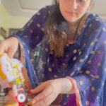 Anagha Bhosale Instagram - Just Gurudev’s blessings…..Life with Krishna is just filled with beautiful memories ✨🦚 Please start your spiritual journey with Krishna & rest will be just 🪄✨magic ♥️ Please start chanting Hare Krishna mahamantra everyone 🙏🏻