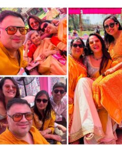 Anasuya Bharadwaj Instagram - 🌼🌸🌺💛🩵🧿 #DevarKiShaadi