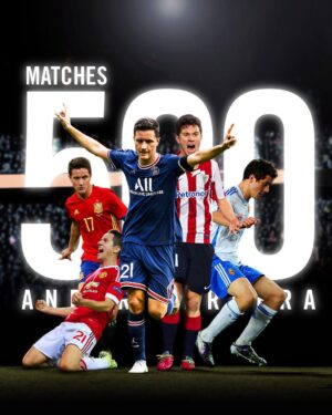 Ander Herrera Instagram - 500 official appearances, proud to have reached this milestone and looking forward to many more.