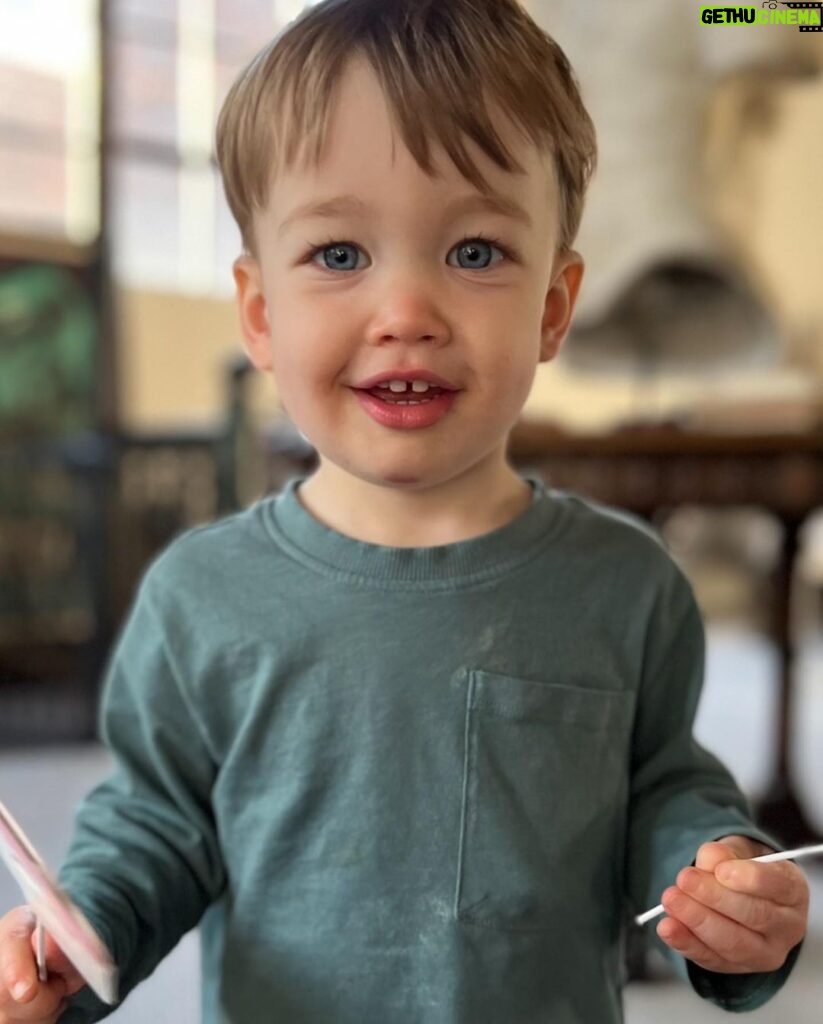 Anderson Cooper Instagram - Wyatt is two years old today! It is hard to believe. He is sweet and funny, kind and caring. Your Papa and brother and I love you sooooo much!