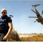 Anderson Cooper Instagram - #tbt Afghanistan, Helmand Province, 2009. Photo by #TimHetherington. Last time I saw Tim, i joked that i couldn’t show anyone this photograph because i look like a tool, and it is so well framed, people would think it was photoshopped. It wasn’t. We’d just gotten off that helicopter and he suddenly told me to stop. Then he snapped the picture. Tim was killed in Misrata, Libya, April 20, 2011. He was just 40. A great journalist and a wonderful human being.