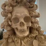 Anderson Cooper Instagram - 18th century Italian, marble, Memento Mori. "Respice post te. Hominem te memento.” @colnaghi1760