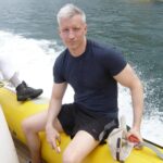 Anderson Cooper Instagram - Just got sent this by @bravoandy. He took it ten years ago. Seems like the blink of an eye. I think I still have that t shirt, and i definitely still have those pale, skinny, chicken legs.