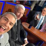 Anderson Cooper Instagram - Tonight on @colbertlateshow @bravoandy and I talk #AC2. (Thanks Andy for the TERRIBLE pic of me!) Come see us in #WashingtonDC 9/29, #LasVegas 10/26; #Philly 11/3, #SanFrancisco 11/30, #LosAngeles12/1. Tickets at AC2Live.com