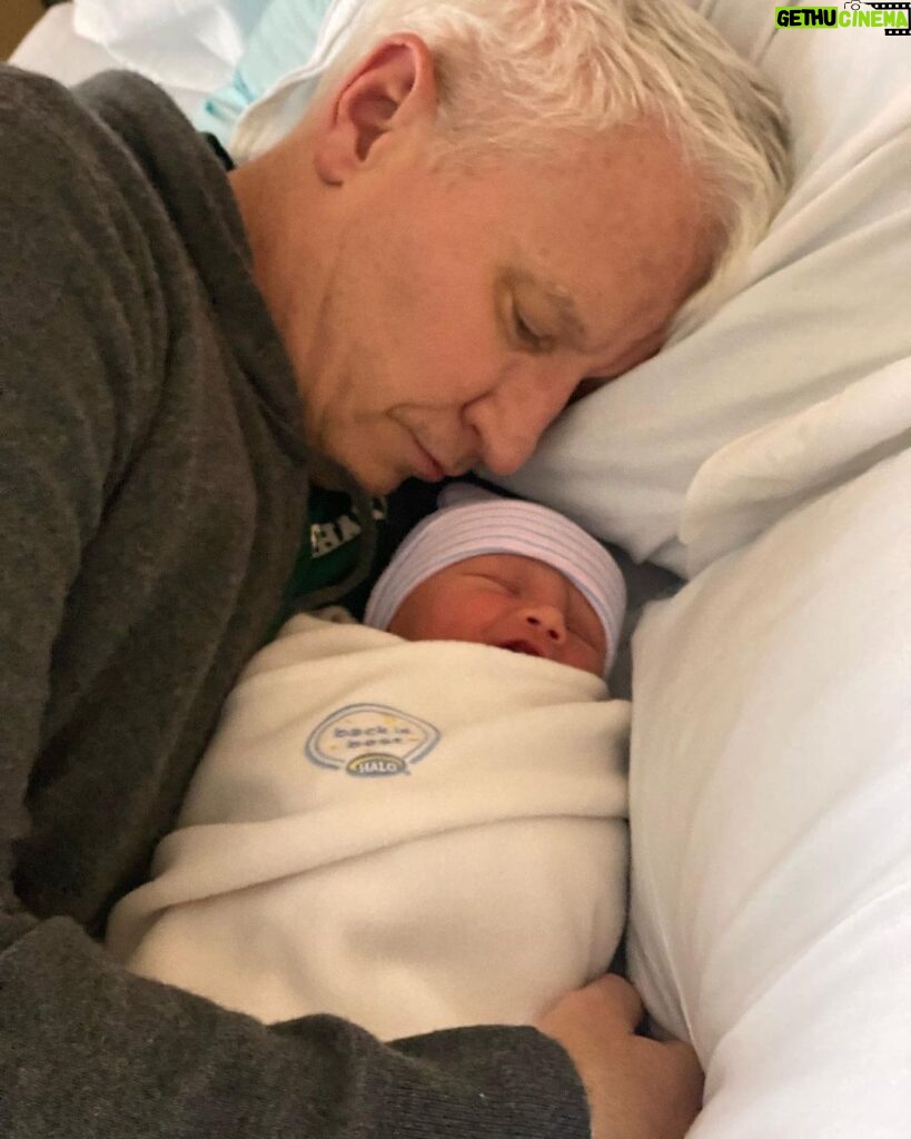 Anderson Cooper Instagram - Cuddling with Sebastian the day after he was born