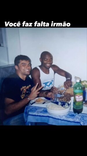 Anderson Silva Instagram - Você sempre é lembrado por nós, irmão, mas hoje, por algum motivo, bateu uma saudade imensa de você. Eu e @marcosdunker_bjj te amamos muito e sentimos  muito a sua falta, meu irmãozinho. Vamos estar juntos de novo, em algum  momento bad boys para sempre.