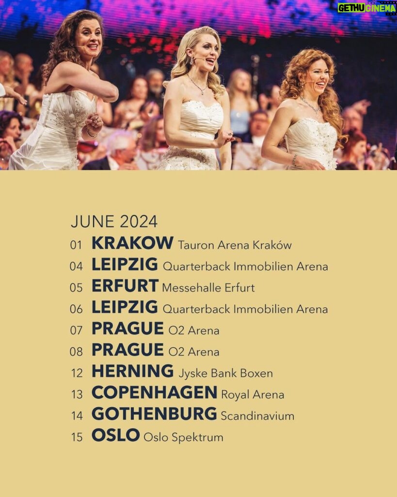 André Rieu Instagram - Over 70 concerts are already scheduled for this year. And more to come! 🌎✨ For tickets visit andrerieu.com (Link in bio)