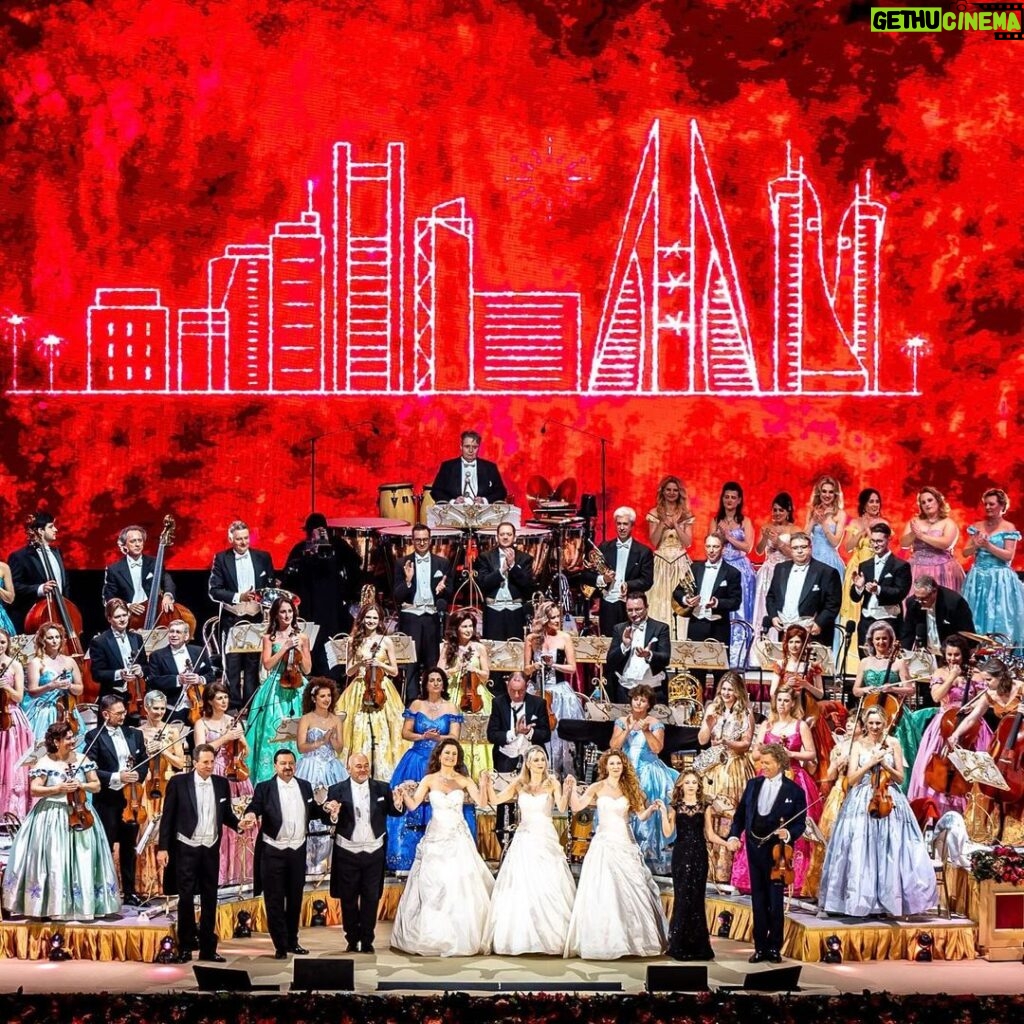 André Rieu Instagram - Feeling the Bahrain love long after the final encore! 🎵🤍❤️ Enjoy the 2023 Bahrain concert on the official André Rieu YouTube Channel. Link in stories and bio. #bahrain @aldana_amp #concert #livemusic #andrerieu #johannstraussorchestra #andrerieu #violin Kingdom of Bahrain