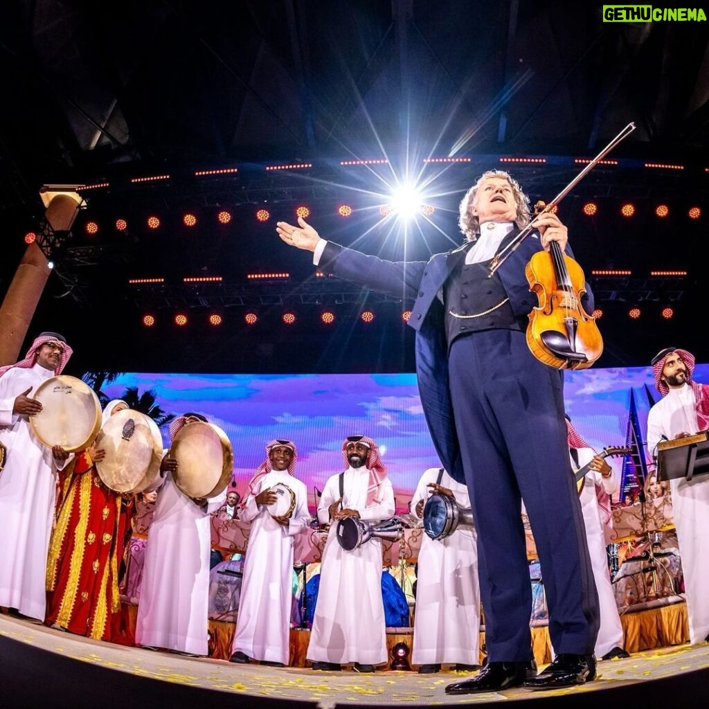 André Rieu Instagram - Feeling the Bahrain love long after the final encore! 🎵🤍❤️ Enjoy the 2023 Bahrain concert on the official André Rieu YouTube Channel. Link in stories and bio. #bahrain @aldana_amp #concert #livemusic #andrerieu #johannstraussorchestra #andrerieu #violin Kingdom of Bahrain