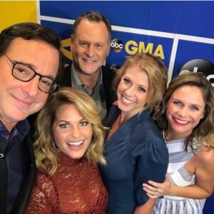Andrea Barber Instagram - This one hurts. 💔 He had the biggest heart of anyone in Hollywood. He gave the biggest hugs. I am gutted that I will never be able to hug him again. Bob ended every text, every interaction with “Love you.” Didn’t matter how long or short we’d been apart. He loved so deeply and so fiercely. And he never hesitated to tell you just how much you meant to him. This is the greatest lesson I learned from Bob Saget - don’t hesitate to tell people you love them. I feel at peace knowing that Bob knew exactly how much I adore him. 
💫 
Rest well, my dear friend. I have no doubt you are making everyone in Heaven laugh until their cheeks hurt, just as you did here on Earth. ❤️