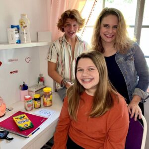 Andrea Barber Instagram - Our “school room” is ready for distance learning and I’m thrilled to be working with @CVSPharmacy as a #CVSPartner as we head back to school!

I love that @CVSPharmacy has everything I need to instill confidence in each member of our family, particularly with two teenagers now at home for the forseeable future. Self-care and wellness are SO important these days; we can’t forget to take care of our bodies as well as our brains, which is something I constantly try to remind my kids as they grow older. CVS has all of the traditional school supplies we need and, even more importantly, items that are vital for our holistic health like vitamins, germ kits, and even personal hygeine items like body wash and deodorant that help us feel healthy, clean, and put together even when we're doing school in our sweatpants some days! Thank you to CVS Pharmacy for helping us feel prepared and enthusiastic as we begin this new chapter and check out the link in my bio to see what CVS has to offer this season! What’s on your back-to-school list? 📚✏️ #DiscoverCVS #CVSNewSchoolList
