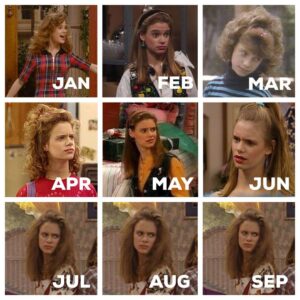 Andrea Barber Instagram - Had to do it. 😏 Old school ⬅️ new. #2020challenge #2020mood @reesewitherspoon
