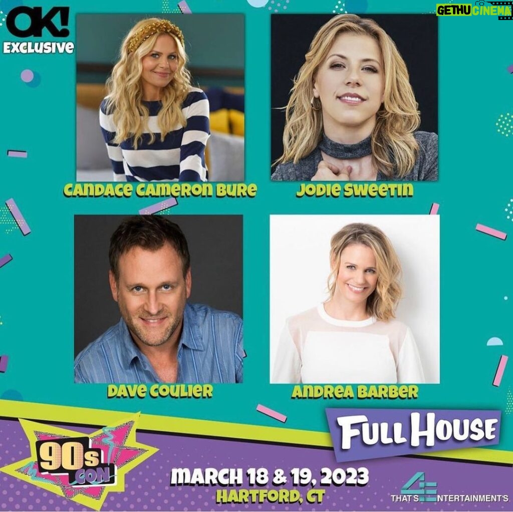 Andrea Barber Instagram - Hola, fannerinos! It’s gonna be a full house at 90s Con! 💃🏻😜🐺🏡 Can’t wait to meet everyone in Hartford, CT on March 18 & 19. @thats4ent has all the deets! #90sCon Hartford, Connecticut