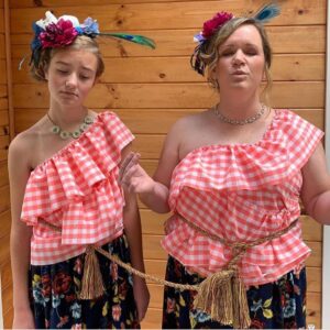 Andrea Barber Instagram - After much deliberation with the entire Fuller House costume department...we are excited to announce the winners of the 8th Annual #KimmyGibblerCostumeContest 2019 are... @jennyescott and her partner in crime, @avascott334!! We were so impressed by their creativity, attention to detail, reenactment of the Miss Susie song, and their fascinators!! (We were particularly impressed with the cats made out of cotton balls!) Congrats and well done, ladies!! 👏🏻👏🏻👏🏻 Thank you to everyone who participated! Each and every one of you made me smile, laugh and beam with joy. ☺️ I’m lucky to be part of this big tribe that celebrates being quirky and different. The world needs more of that. ❤️