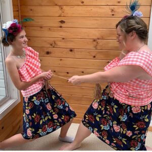 Andrea Barber Instagram - After much deliberation with the entire Fuller House costume department...we are excited to announce the winners of the 8th Annual #KimmyGibblerCostumeContest 2019 are... @jennyescott and her partner in crime, @avascott334!! We were so impressed by their creativity, attention to detail, reenactment of the Miss Susie song, and their fascinators!! (We were particularly impressed with the cats made out of cotton balls!) Congrats and well done, ladies!! 👏🏻👏🏻👏🏻 Thank you to everyone who participated! Each and every one of you made me smile, laugh and beam with joy. ☺️ I’m lucky to be part of this big tribe that celebrates being quirky and different. The world needs more of that. ❤️