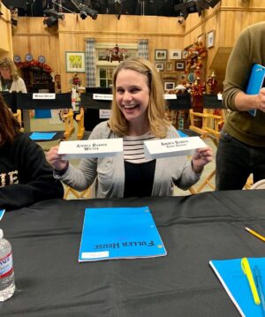 Andrea Barber Instagram - Sweet cheese, my first table read as the writer! 🖊🎬