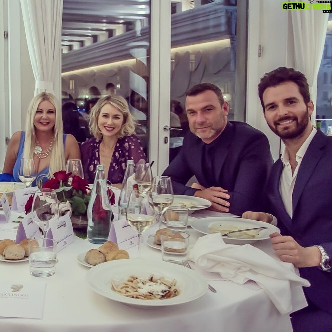 Andrea Iervolino Instagram - AMBI Exclusive Dinner in honor of THE BLEEDER starring Naomi Watts @naomiwatts and Liev Schreiber @lievschreiber with my business partner Monika Bacardi @ladymonikabacardi and all the delegation of the movie in Venice @biennale_cinema Venice Film Festival
