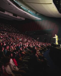 Andrew Schulz Instagram - Everyone gets these jokes… even UFC GOATs. @stylebender #TheLifeTourAustralia was incredible. I still haven’t processed that we’re doing arenas in foreign countries. God bless the internet. Thank you so much to everyone for coming out. I feel like #TheLifeTour needs to hit 🇺🇸🇺🇸🇺🇸 🤔 Brisbane Entertainment Centre