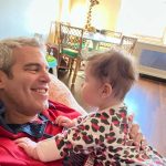 Andy Cohen Instagram - Tummy Time on my chest 💕