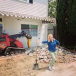 Angela Kinsey Instagram - She’s a little Kitchen Witch but maybe more like a Ditch Witch… either way Dwight would be proud. 😉The sun came out for the demo! Back porch makeover here we go!