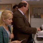 Angela Kinsey Instagram - We improvised this scene and it was so much fun!! Today on @officeladiespod we are rewatching and chatting about Dwight K. Schrute, (Acting Manager)! Link in bio to listen. ❤️🎙️