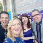 Angela Kinsey Instagram - Weekend! 1- Great night for a great cause with great friends! 2- Date night with Josh to see our friend’s band! 3- James Pond (thx for your name suggestions, I loved them all!) 4- Hot-tub time machine. 5- When you ask your husband to fix your shoe.