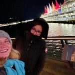 Angela Kinsey Instagram - Walking in gorgeous Vancouver with my bff! I love it here! I’m also very glad I packed my fleece leggings. Burrrr! Excited for our show tonight! @jflvancouver *link in bio for info! ❤️🥶
