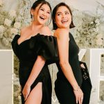 Angelica Panganiban Instagram - Definitely a fun night 🍾 will be forever grateful ♾️ #abscbnballisback #aiveebooth Styled by : @stylizedstudio Gown : Jaz Cerezo Jewels: JMA Clutch: Neil Felipp Make up by : @deniseochoa Hair by : @iamantoniopapa
