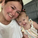 Angelica Panganiban Instagram - How she woke up from her morning nap ☀️ we surely have a happy baby @gregg_homan 🩷