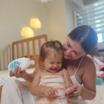 Angelica Panganiban Instagram - Naalala ko the first time we gave Baby Bean a bath, super kabado kami. Thinking na baka may mali kaming magawa. I think normal naman kabahan ka, but there’s really one thing where we’re confident, and yun yung paggamit ng product na safe para sa kanya at recommended ng trusted mom friends and of course your doctors. Kapag 1st time mom ka, marami talagang questions. Bilang we only want the best for our babies, kampante at happy ako sa Johnson’s Milk + Rice dahil meron itong milk proteins and rice extracts to nourish and protect Baby Bean’s skin. Hypoallergenic and triple-tested by derma, optha and pedia, kaya sure akong safe kahit sa newborns! For me, #OnlyJohnsons sa unang ligo 🩵🤍🩵