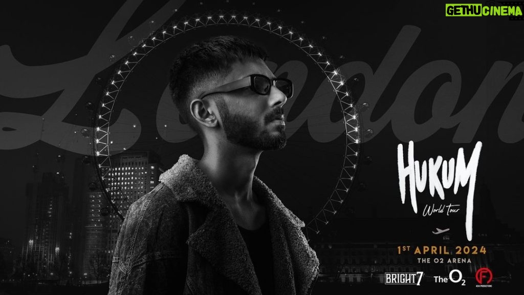 Anirudh Ravichander Instagram - London, the #HukumTour coming to you on April 1st at the @theo2london 🥁🥁🥁 Tickets opening soon 🎉🎉🎉 @focuscia_production