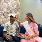 Anjali Arora Instagram - 🤍🤍🧿🧿❤️❤️ #rakshabandhan #anjaliarora