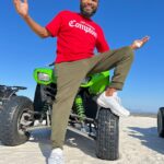 Anthony Anderson Instagram - When @deecamzi says “Lets Go!”, I go! When ended up at @atlantis_dunes and I got sand in my beard! Not gonna say who crashed at the end! All I can say is it wasn’t me! #justakidfromcompton #fromcomptontocapetown #huskyandhandsome #acbarbeque Rugby, Western Cape, South Africa