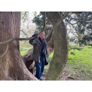 Anthony Hopkins Instagram - Visiting the playground of Cowbridge Grammar School.... enjoying the fresh scent of spring in the air.