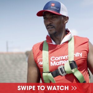 Anthony Mackie Instagram - In case you missed it, @anthonymackie AnthonyMackie took the screen during the lead up to Sunday’s Big Game with a look into the work being done in partnership with the GAF Community Matters movement - helping to build resilience in neighborhoods like his hometown of New Orleans that have been devastated by natural disasters. #GAFCommunityMatters #WeProtectWhatMattersMost