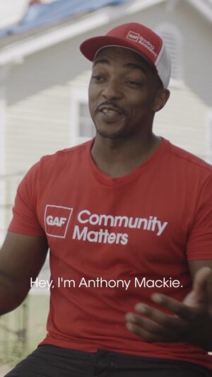 Anthony Mackie Instagram - As the son of a roofer and a resident of New Orleans, @AnthonyMackie understands the importance of reliable shelter. During our partnership we have brought peace of mind to hundreds of families when it comes to their roof and the progress we have made is just the start.