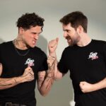 Anthony Padilla Instagram - We waited 7 years for Food Battle to return! Friendship always wins 🫸🫷 Food Battle 2023 merch is still around for a limited time!!