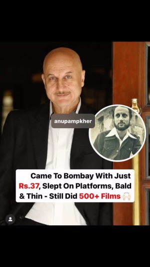 Anupam Kher Instagram - Work hard and Don’t EVER give up on your dreams. Remember #KuchBhiHoSaktaHai!! Jai Shri Ram! 🕉😍🙏 #HardWork #Optimism #Humbled