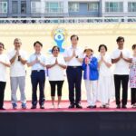 Anupam Tripathi Instagram - Yoga for humanity🍀🙏 Happy 8th International Day of yoga 🧘‍♂️. Today I participated and celebrated the International Day of Yoga in an event organized by an Indian embassy,seoul(ROK). Yoga is helping and uniting the world in the pursuit of good health,well-being and peace ✌️ #8thinternationalyogaday #주한인도문화원 @indiainrok