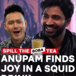 Anupam Tripathi Instagram - #SquidGame's @sangipaiya, who played the beloved Ali Abdul, made us sob (spoiler alert), but now he's sitting down with Phil Wang of Wong Fu Productions at Bopomofo Cafe to spread some joy. Tap the link in our bio to watch what happened when we created a custom boba drink inspired by @sangipaiya's career and journey. #SpilltheBobaTea