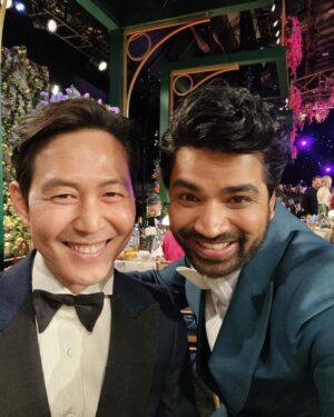 Anupam Tripathi Instagram - Best time to upload this pic :-)
The Best person I met on the set of SquidGame, The Gentleman and The Best actor is none other than 이정재 선배님 @from_jjlee  or 기훈 형님 :-)
선배님 진심으로 축하드립니다 :-)
congratulations 🎉 for Winning the Best actor award at critic choice award 2022 in the drama series for SquidGame :-) Thank you for inspiring me and for being a role model for me :-) it feels amazingly awesome 🤩 
@criticschoice @squidgamenetflix
