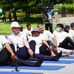 Anupam Tripathi Instagram - Yoga for humanity🍀🙏 Happy 8th International Day of yoga 🧘‍♂️. Today I participated and celebrated the International Day of Yoga in an event organized by an Indian embassy,seoul(ROK). Yoga is helping and uniting the world in the pursuit of good health,well-being and peace ✌️ #8thinternationalyogaday #주한인도문화원 @indiainrok
