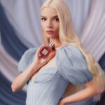 Anya Taylor-Joy Instagram - Olga of the Birch Forest in a slightlyyyy different context. Happy Mother’s Day folks ❄️🦢❄️ @viktorandrolf_fragrances #Mothersday #Flowerbomb #viktorandrolfpartner