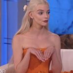 Anya Taylor-Joy Instagram - The poses of someone who completed press for @lastnightinsohomovie in one day 😹♥️ THANK YOU to @theellenshow + @latelateshow for letting me nerd out about eggs + whales🥚🐋 Also to the lovely @richardquinn for letting bae + I collaborate with him on this epic catsuit :) @paulburgo All the love!