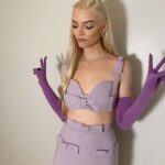 Anya Taylor-Joy Instagram - The poses of someone who completed press for @lastnightinsohomovie in one day 😹♥️ THANK YOU to @theellenshow + @latelateshow for letting me nerd out about eggs + whales🥚🐋 Also to the lovely @richardquinn for letting bae + I collaborate with him on this epic catsuit :) @paulburgo All the love!