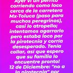 Aracely Arámbula Instagram - Un post de @amorsinraza y en este momento que lo estoy subiendo se escuchan fuegos artificiales wow todo el día desde muy temprano y días antes de hoy 12 de diciembre amo y venero este día de nuestra Virgen de Guadalupe pero me da mucha tristeza que la mayoría de la gente no piensa en los perritos los animales que se asustan mucho y corren con el estruendo 🤦‍♀️ PORFAVOR TENGAMOS MÁS CONCIENCIA Y GENEROSIDAD CON LOS ANIMALITOS 🙏❤️🐶 increíble sigo escuchándo la pirotecnia no paran y los perros ladran 🤦‍♀️🙏🙏🙏 si no podemos con tanta gente que goza de la pirotecnia recieden proteger a sus mascotas o ayudar a los que vean en la calle 🙏🙏🙏 Cuidemos a los animalitos #noalmaltratoanimal