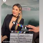 Aracely Arámbula Instagram - De promoción por el gran estreno de mi nueva serie #LaRebelión No se la pueden perder 17 de Noviembre 22 solo por @vixplus quien quiere verla ? Mi #Arafamilia bella look @pierinachiquini @angelfarfalla @rosymargonzalez_jewelry @hm ♥️👗👠🎬🎶😘
