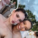 Arci Muñoz Instagram - My best friend’s wedding. Here’s to a new era of 3rd wheeling. From roaming ze U.S on an Rv. to cruising ze Mediterranean and Europe… now we conquer asia! Congrats and love ya both! Finally!!! 🩵🩵🩵 Oh and @officialtimyap thank you for being such a great friend and host.😘 lavya!!