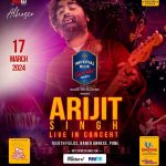 Arijit Singh Instagram - Pune!! See you all on 17th March 2024. This time with a big venue, bigger experience and biggest captivating musical voyage, mesmerising visuals and top notch production.. Let’s groove together.. Book your tickets now. Link in bio : @2bhkdinerkeyclub @arijitsingh @becausemenwillbemen @kingfisherworld @heramb.shelke @insider.in @paytm @tmtalentmanagement Pune, Maharashtra